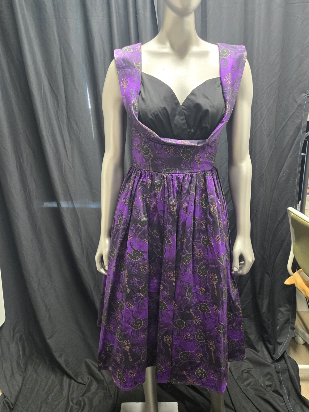 Purple Ursula Vintage-Style Fit & Flare Dress